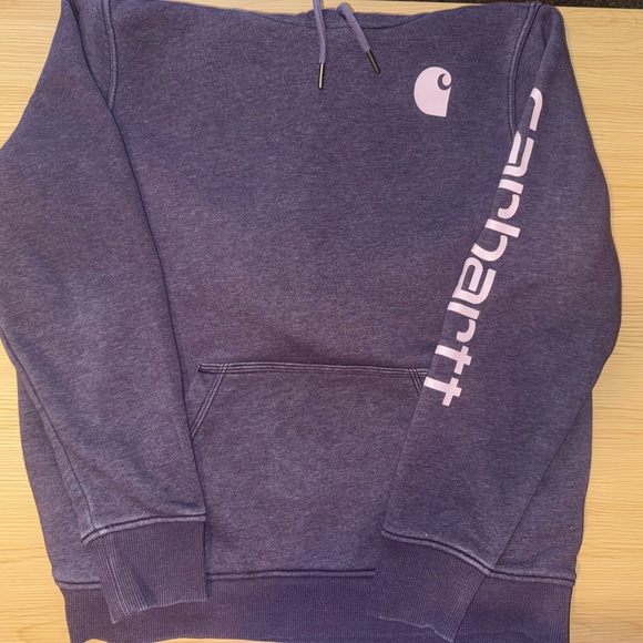 Carhartt Relaxed Fit Women's Purple Hoodie - Picture 2 of 2